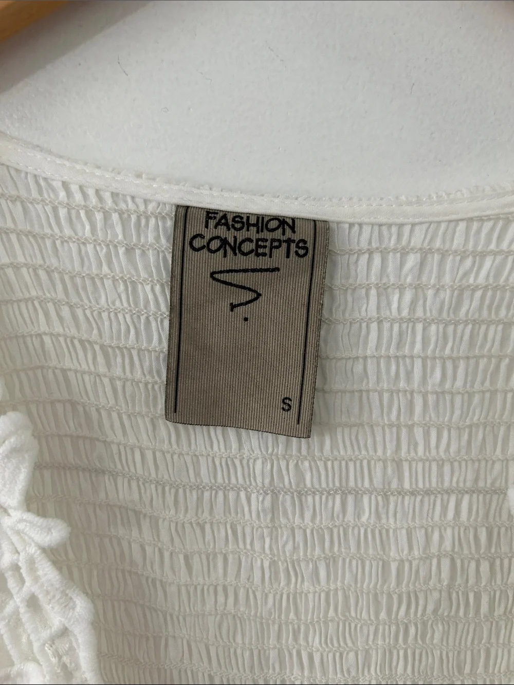 White Lace Bohemian Maxi Dress Tiered Smocked Empire Waist Embroidered Bridal - Picture 6 of 16